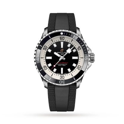 Breitling Superocean Automatic 42 Stainless Steel Rubber Strap Watch A17375211B1S1