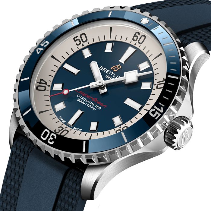 Breitling Superocean Automatic 42 Stainless Steel Rubber Strap Watch A17375E71C1S1 - Image 3