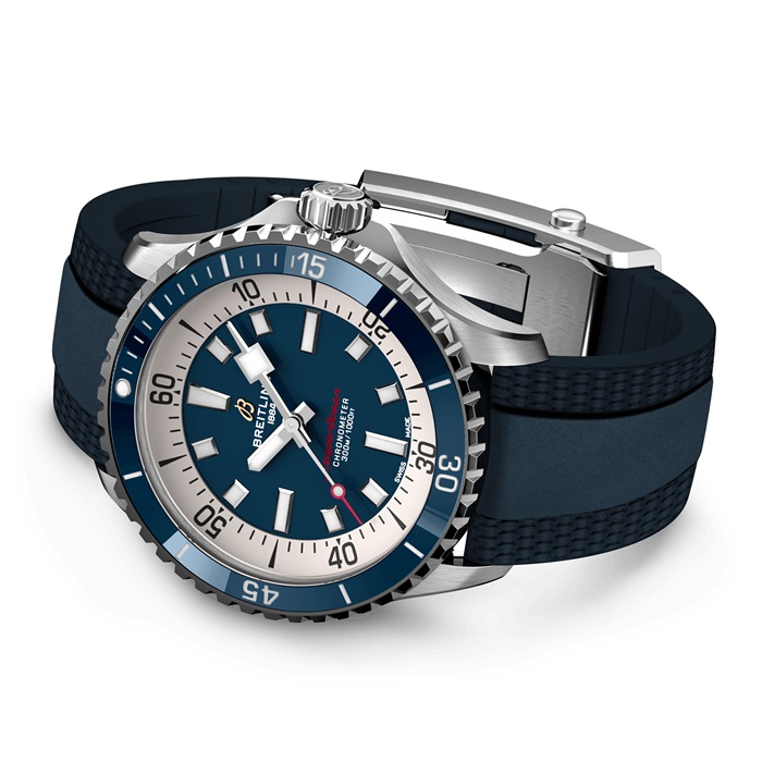 Breitling Superocean Automatic 42 Stainless Steel Rubber Strap Watch A17375E71C1S1 - Image 4