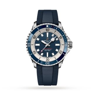 Breitling Superocean Automatic 42 Stainless Steel Rubber Strap Watch A17375E71C1S1