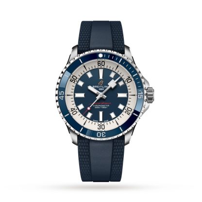 Breitling Superocean Automatic 42 Stainless Steel Rubber Strap Watch A17375E71C1S1