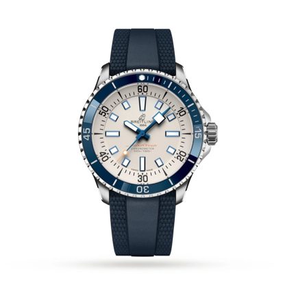 Breitling Superocean Automatic 42 Stainless Steel Rubber Strap Watch A17375E71G1S1