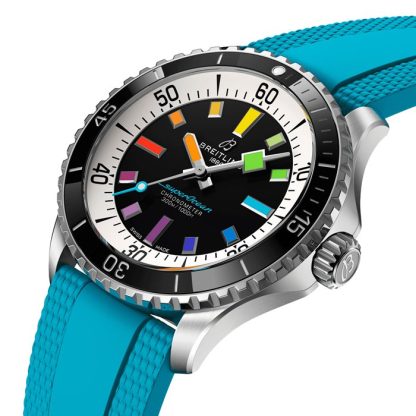 Breitling Superocean Automatic 42mm Mens Watch Blue Rubber A17375211B2S1 - Image 3