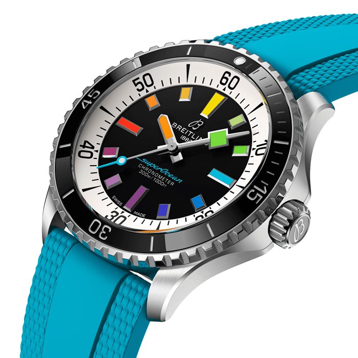 Breitling Superocean Automatic 42mm Mens Watch Blue Rubber A17375211B2S1 - Image 3