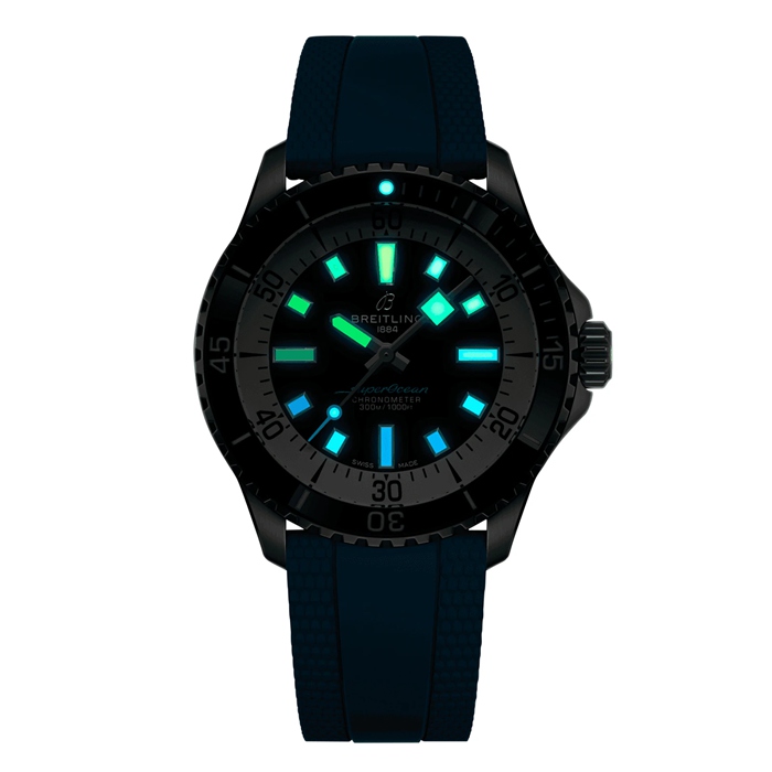 Breitling Superocean Automatic 42mm Mens Watch Blue Rubber A17375211B2S1 - Image 5