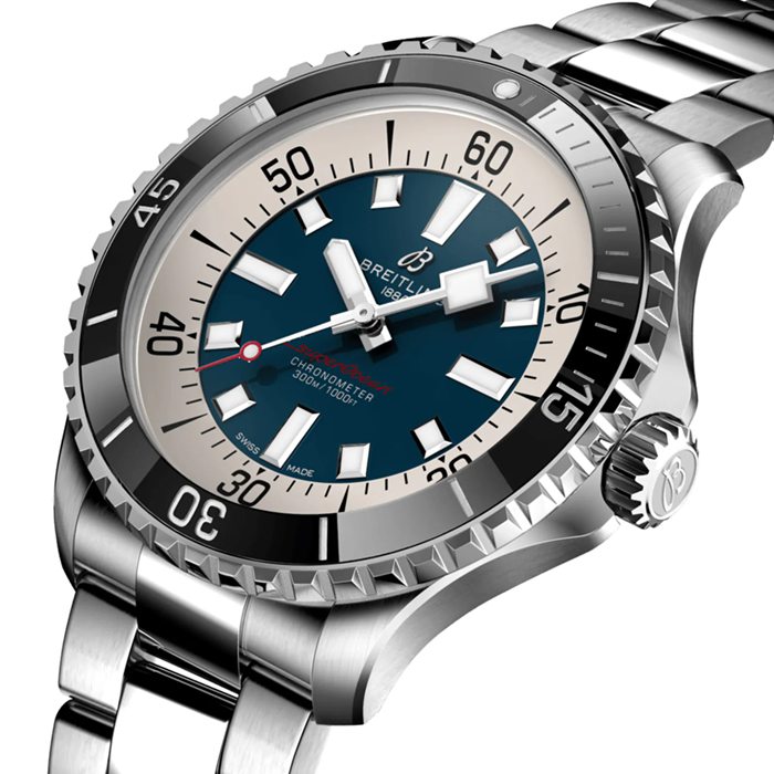 Breitling Superocean Automatic 44 Stainless Steel Blue Watch A17376211C1A1 - Image 3