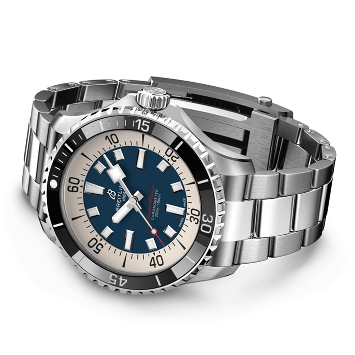 Breitling Superocean Automatic 44 Stainless Steel Blue Watch A17376211C1A1 - Image 4