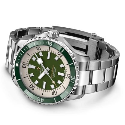 Breitling Superocean Automatic 44 Stainless Steel Green Watch A17376A31L1A1 - Image 4