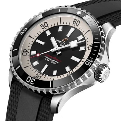 Breitling Superocean Automatic 44 Stainless Steel Rubber Strap Watch A17376211B1S1 - Image 3