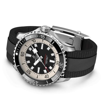 Breitling Superocean Automatic 44 Stainless Steel Rubber Strap Watch A17376211B1S1 - Image 4