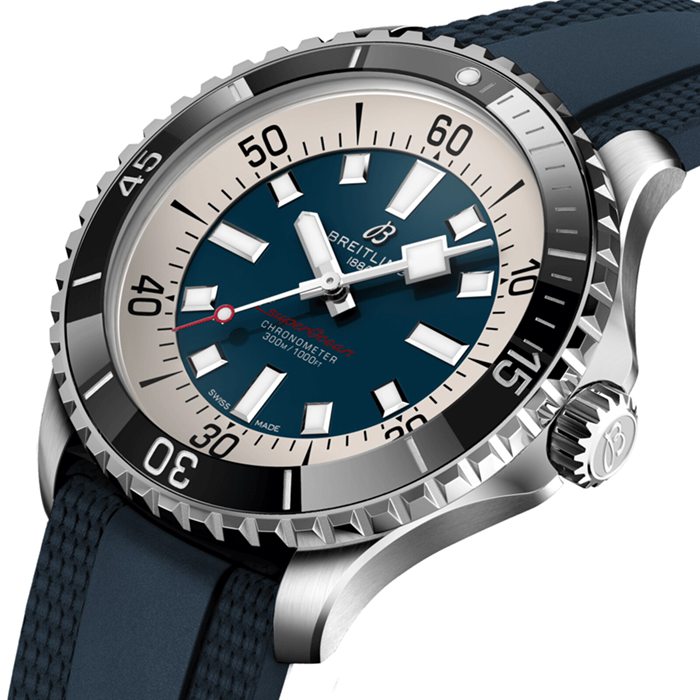 Breitling Superocean Automatic 44 Stainless Steel Rubber Strap Watch A17376211C1S1 - Image 3