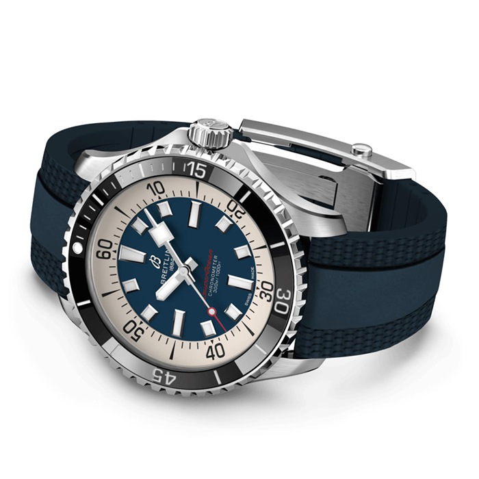 Breitling Superocean Automatic 44 Stainless Steel Rubber Strap Watch A17376211C1S1 - Image 4