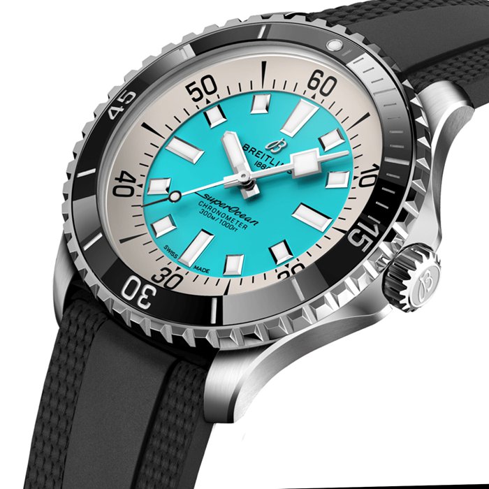 Breitling Superocean Automatic 44 Stainless Steel Rubber Strap Watch A17376211L2S1 - Image 3