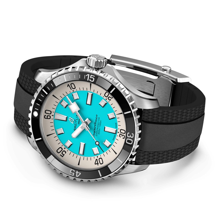 Breitling Superocean Automatic 44 Stainless Steel Rubber Strap Watch A17376211L2S1 - Image 4
