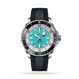 Breitling Superocean Automatic 44 Stainless Steel Rubber Strap Watch A17376211L2S1
