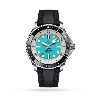 Breitling Superocean Automatic 44 Stainless Steel Rubber Strap Watch A17376211L2S1