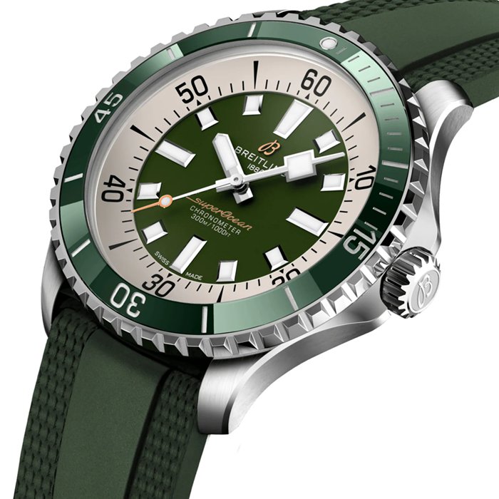 Breitling Superocean Automatic 44 Stainless Steel Rubber Strap Watch A17376A31L1S1 - Image 3