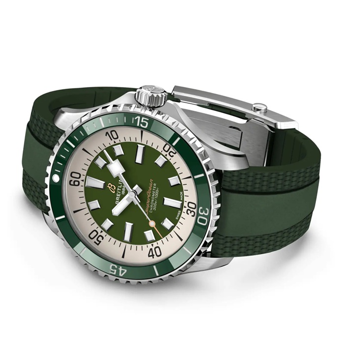 Breitling Superocean Automatic 44 Stainless Steel Rubber Strap Watch A17376A31L1S1 - Image 4