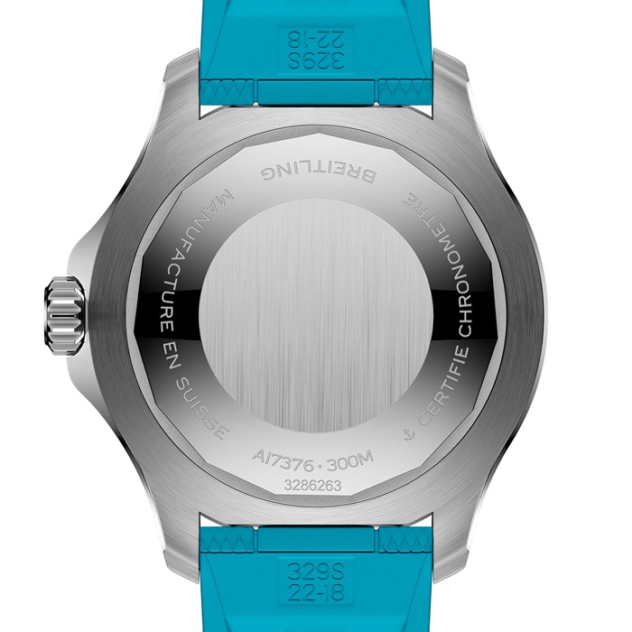 Breitling Superocean Automatic 44mm Mens Watch Turquoise Rubber A17376211L2S2 - Image 2