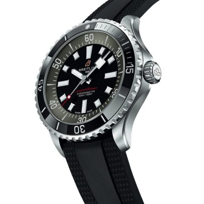 Breitling Superocean Automatic 44mm UK Edition Mens Watch Black Rubber A173765A1B1S1 - Image 2