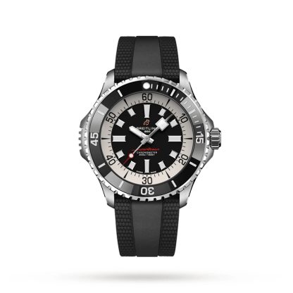 Breitling Superocean Automatic 46 Stainless Steel Rubber Strap Watch A17378211B1S1