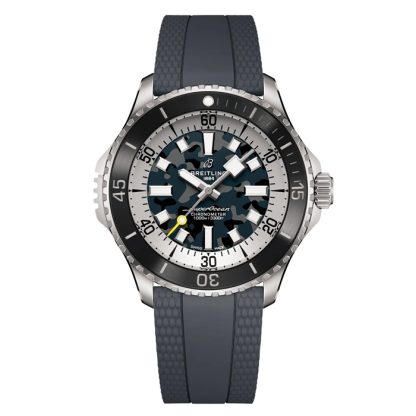 Breitling Superocean Automatic Super Diver 46mm Mens Watch Black Rubber E10379351B1S1