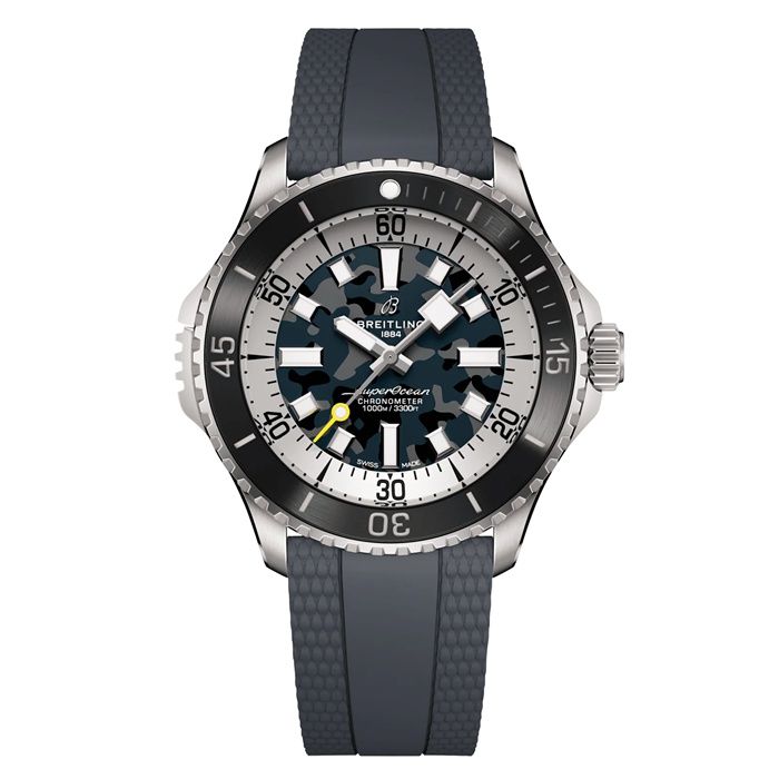Breitling Superocean Automatic Super Diver 46mm Mens Watch Black Rubber E10379351B1S1