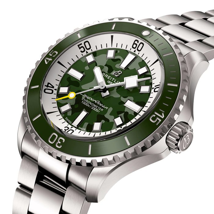 Breitling Superocean Automatic Super Diver 46mm Mens Watch Green E10379D31L1E1 - Image 2