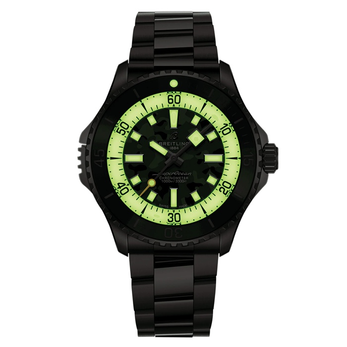 Breitling Superocean Automatic Super Diver 46mm Mens Watch Green E10379D31L1E1 - Image 5