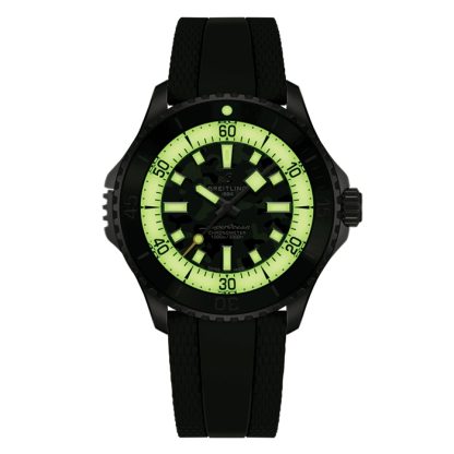 Breitling Superocean Automatic Super Diver 46mm Mens Watch Green Rubber E10379D31L1S1 - Image 5