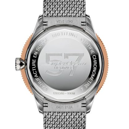 Breitling Superocean Heritage '57 Highlands Capsule 38mm Mens Watch Yellow 2 Straps U10340281I1A1 - Image 2