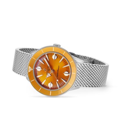 Breitling Superocean Heritage '57 Highlands Capsule 38mm Mens Watch Yellow 2 Straps U10340281I1A1 - Image 5