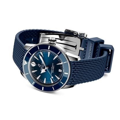 Breitling Superocean Heritage Automatic 36mm Unisex Watch Blue Rubber A10390161C1S1 - Image 4