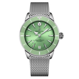 Breitling Superocean Heritage Automatic 36mm Unisex Watch Green A10390361L1A1