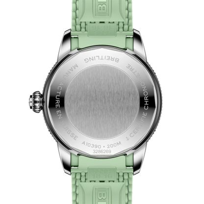 Breitling Superocean Heritage Automatic 36mm Unisex Watch Green Rubber A10390361L1S1 - Image 2