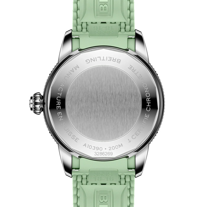 Breitling Superocean Heritage Automatic 36mm Unisex Watch Green Rubber A10390361L1S1 - Image 2