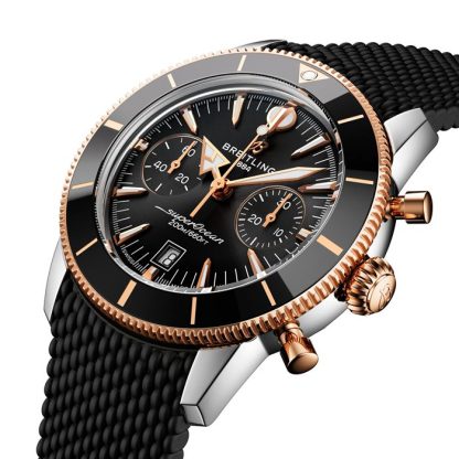 Breitling Superocean Heritage B01 Chronograph 42mm Mens Watch Black Rubber UB0156H11B1S1 - Image 3
