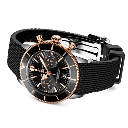 Breitling Superocean Heritage B01 Chronograph 42mm Mens Watch Black Rubber UB0156H11B1S1 - Image 4
