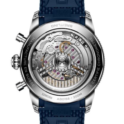 Breitling Superocean Heritage B01 Chronograph 42mm Mens Watch Blue Rubber AB0156161C1S1 - Image 2