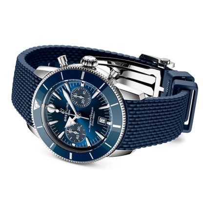 Breitling Superocean Heritage B01 Chronograph 42mm Mens Watch Blue Rubber AB0156161C1S1 - Image 4