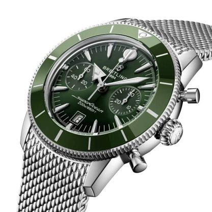 Breitling Superocean Heritage B01 Chronograph 42mm Mens Watch Green AB0156361L1A1 - Image 3