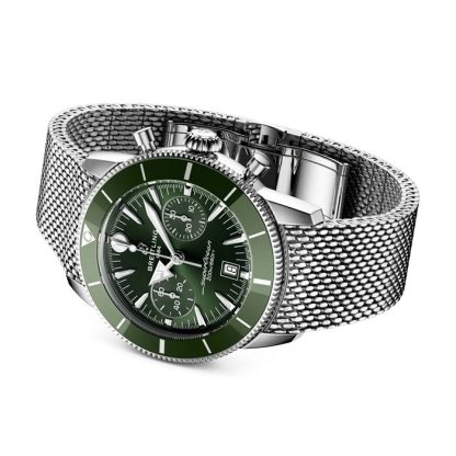 Breitling Superocean Heritage B01 Chronograph 42mm Mens Watch Green AB0156361L1A1 - Image 4