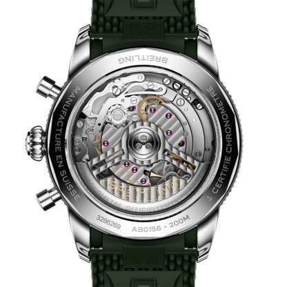 Breitling Superocean Heritage B01 Chronograph 42mm Mens Watch Green Rubber AB0156361L1S1 - Image 2