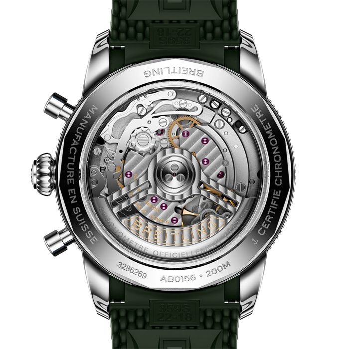 Breitling Superocean Heritage B01 Chronograph 42mm Mens Watch Green Rubber AB0156361L1S1 - Image 2