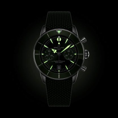 Breitling Superocean Heritage B01 Chronograph 42mm Mens Watch Green Rubber AB0156361L1S1 - Image 5