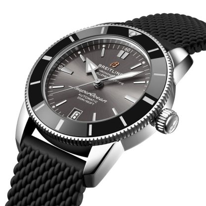 Breitling Superocean Heritage B20 Automatic 42mm UK Edition Mens Watch Grey Rubber AB20102B1B1S1 - Image 2