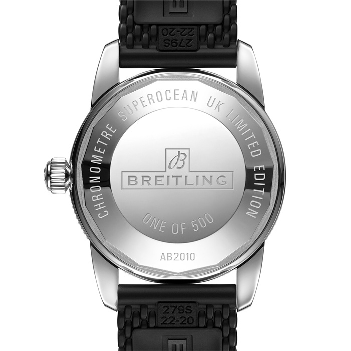 Breitling Superocean Heritage B20 Automatic 42mm UK Edition Mens Watch Grey Rubber AB20102B1B1S1 - Image 4