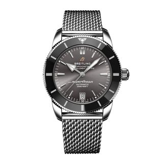 Breitling Superocean Heritage B20 Automatic 42mm UK Edition Mens Watch Grey Stainless Steel AB20102B1B1A1