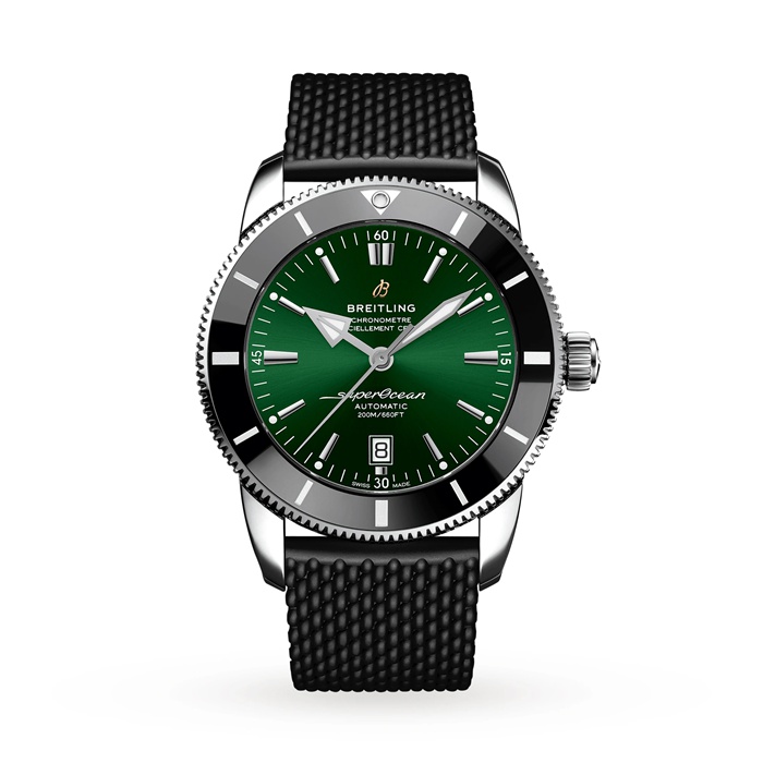 Breitling Superocean Heritage B20 Automatic 46 Stainless Steel Rubber Strap Watch AB2020121L1S1