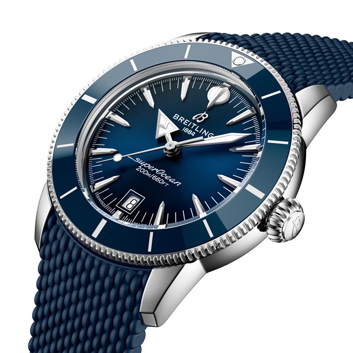 Breitling Superocean Heritage B31 Automatic 42mm Mens Watch Blue Rubber AB3111161C1S1 - Image 3